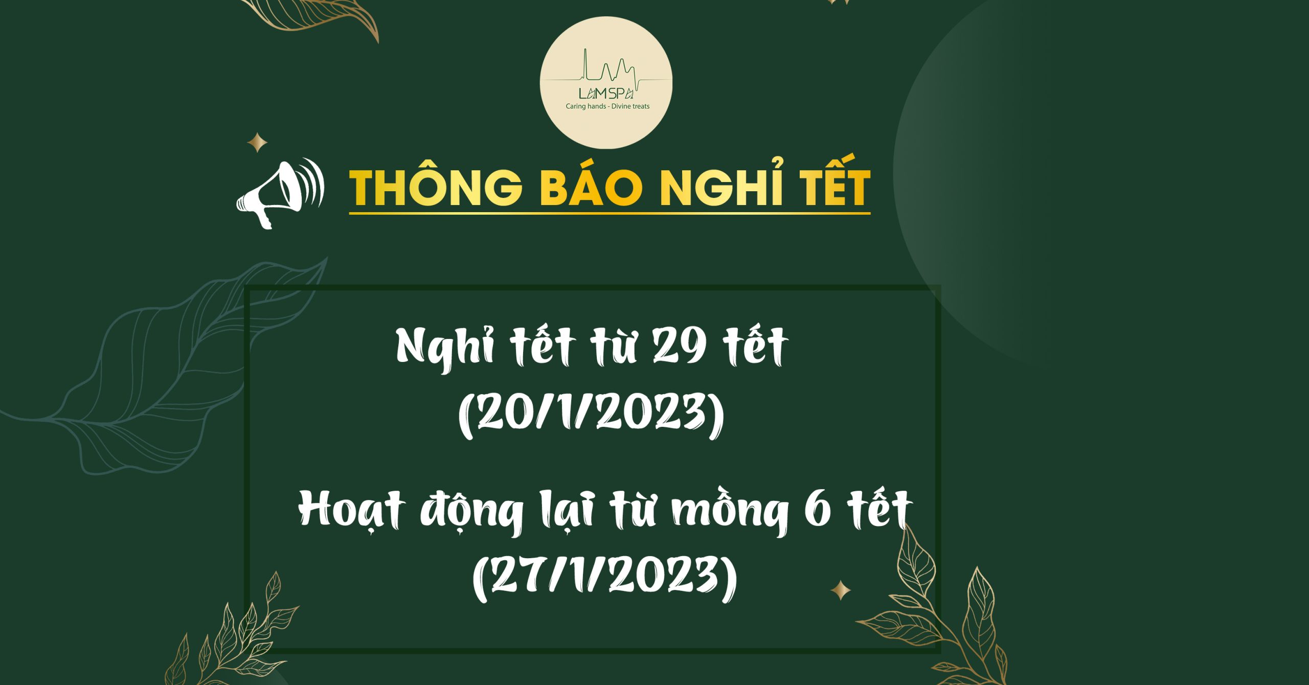 Spa Đà Nẵng nghỉ tết